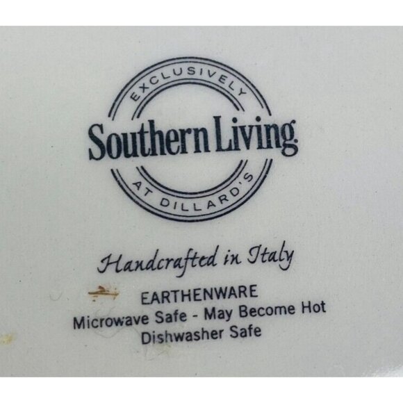 Southern Living ROOSTER Chicken Hand Crafted Italy Farmhouse Lunch Plate Set 5